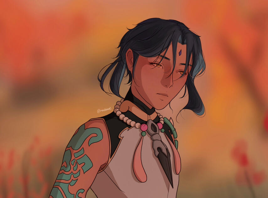 Genshin Impact: Xiao Fanart